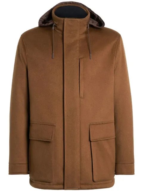 Zegna Oasi cashmere padded overjacket