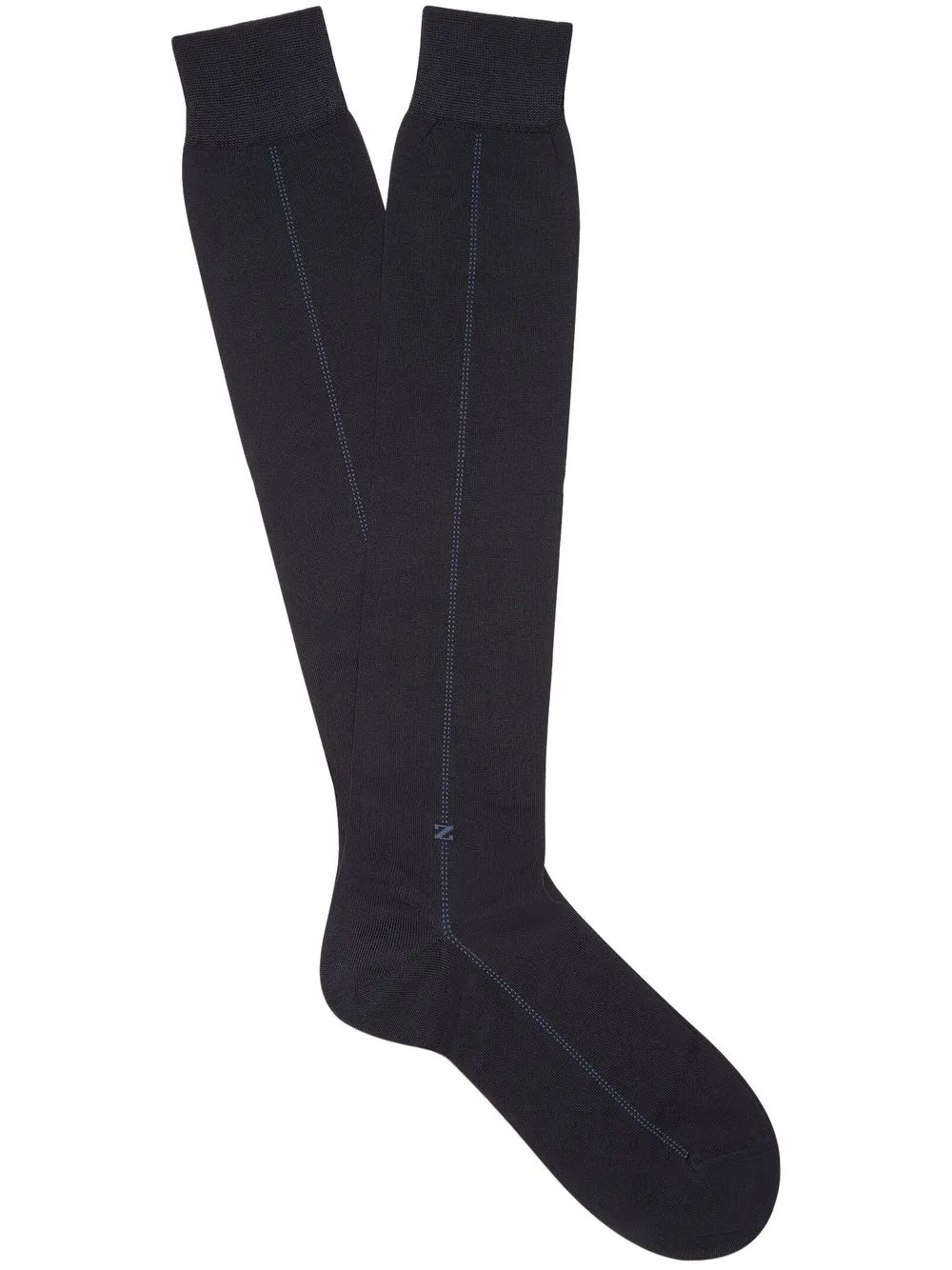 

Zegna calcetines con logo bordado - Negro