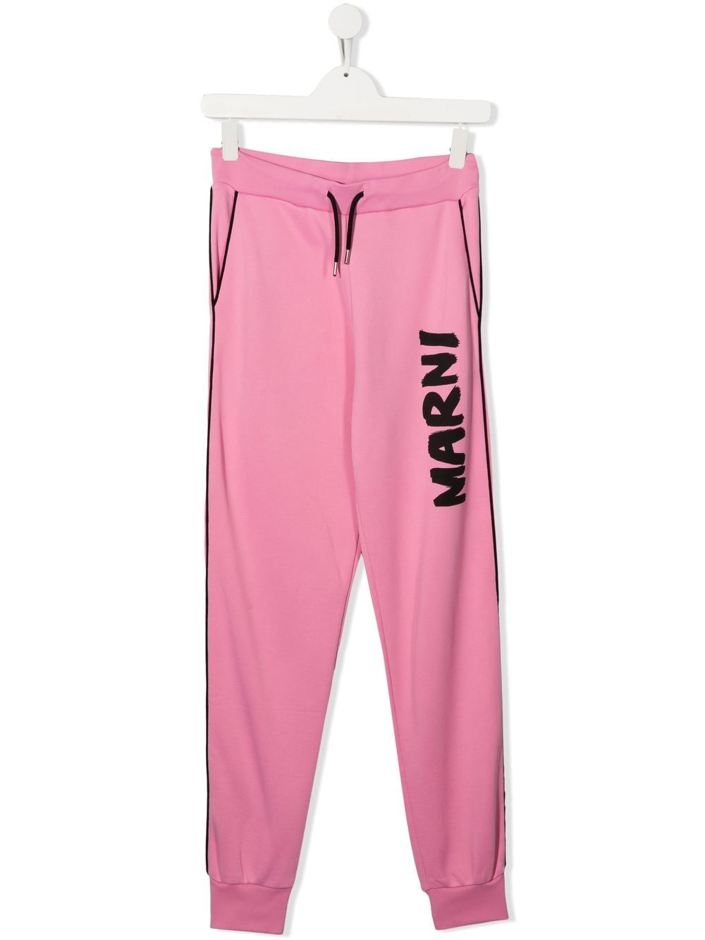 

Marni Kids pants con logo estampado - Rosado