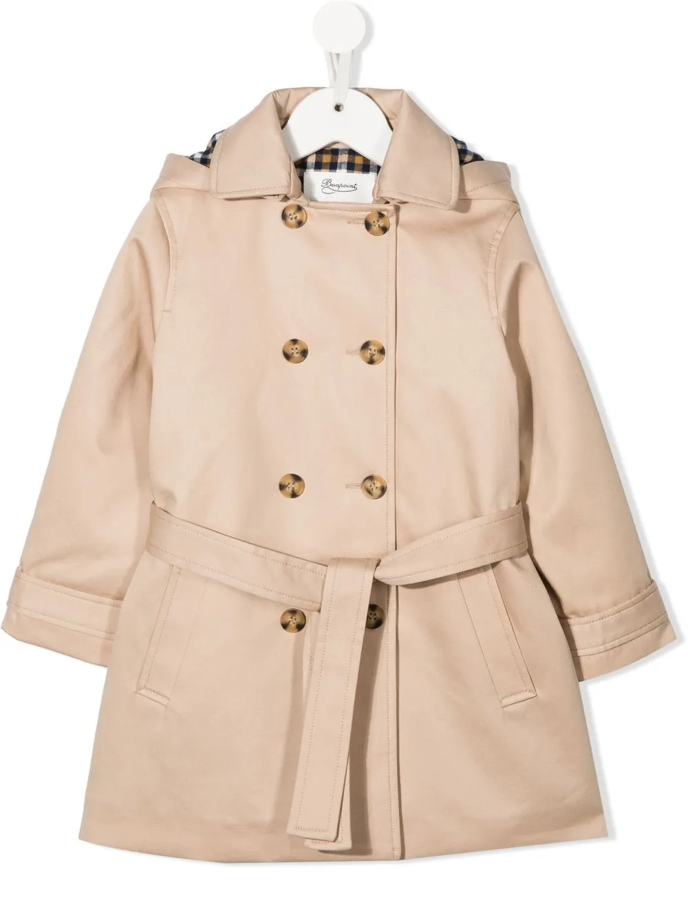 

Bonpoint double-breasted belted trench coat - Neutrals