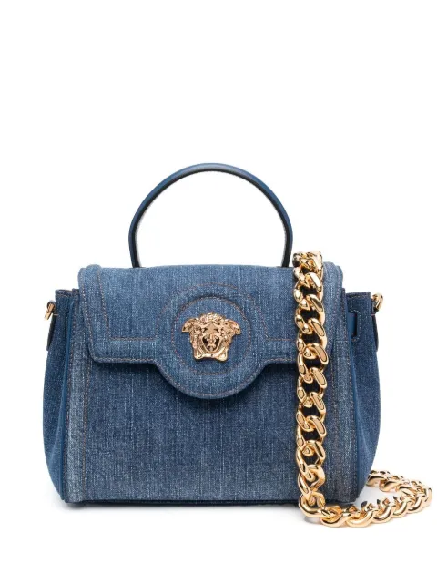 versace 美杜莎小号牛仔手提包