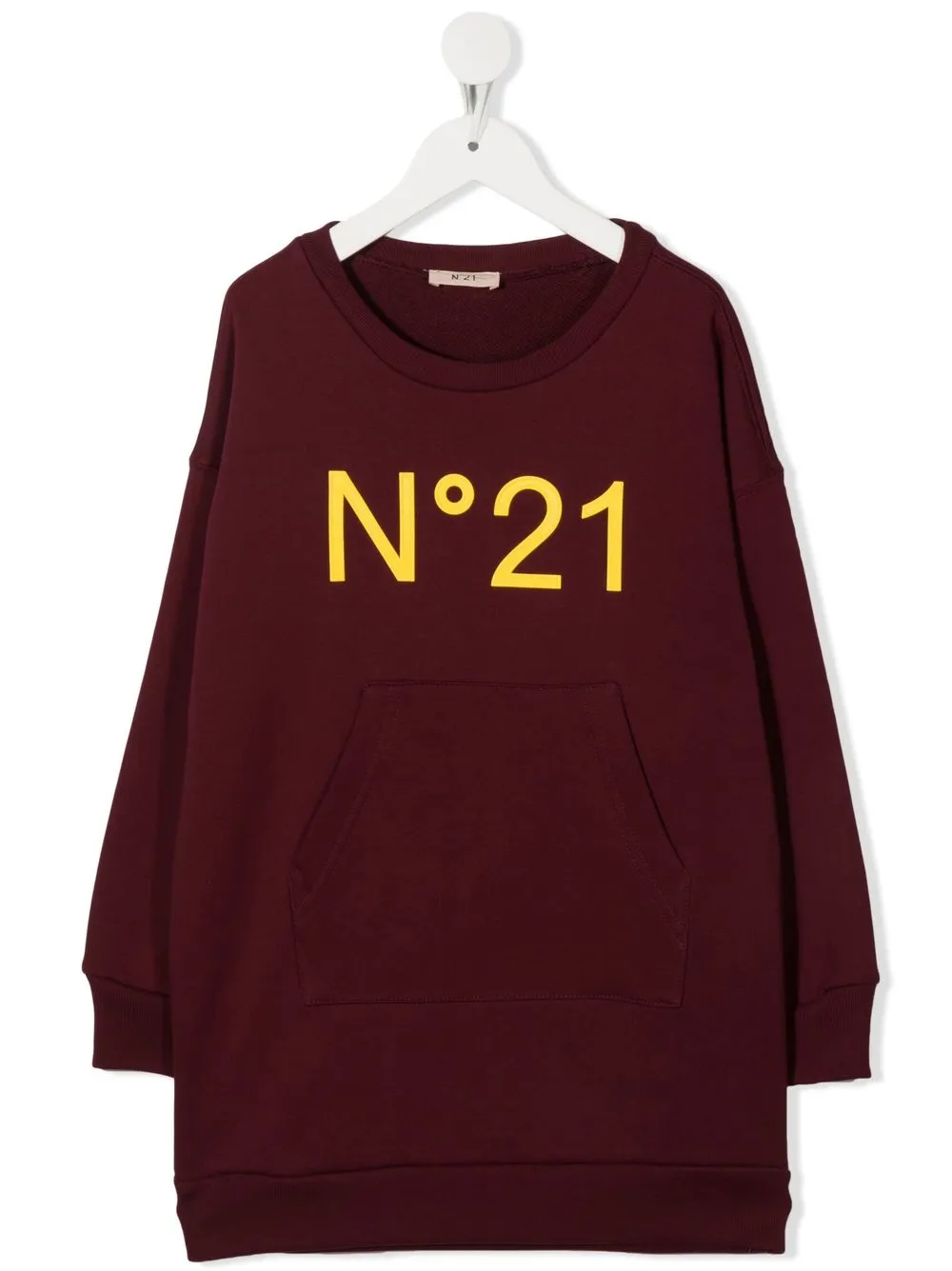 

Nº21 Kids fleece hooded sweatshirt dress - Red