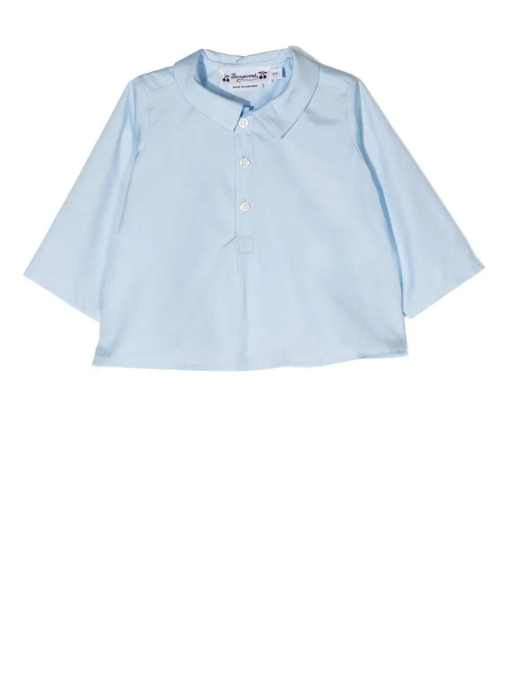 

Bonpoint short-sleeve cotton shirt - Blue