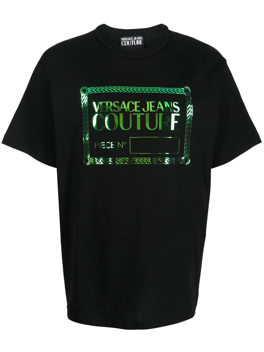 

Versace Jeans Couture playera con cuello redondo y logo - Negro