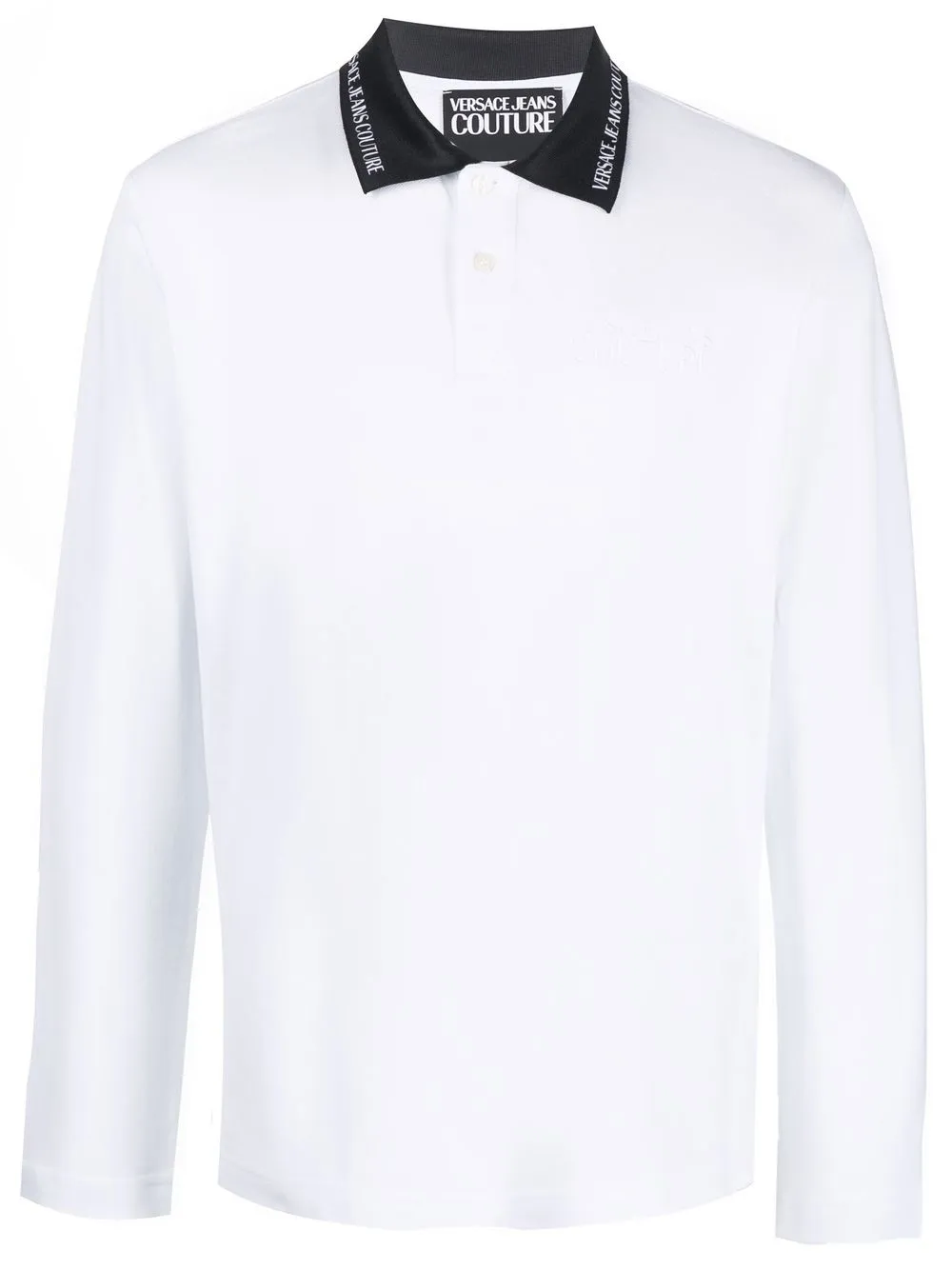 

Versace Jeans Couture logo long-sleeve polo shirt - White