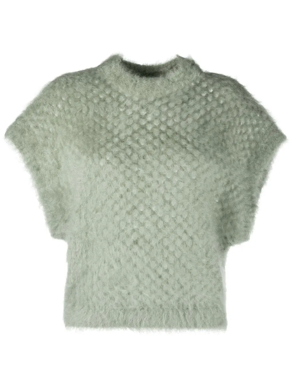 

Brunello Cucinelli mohair-blend knitted vest - Green