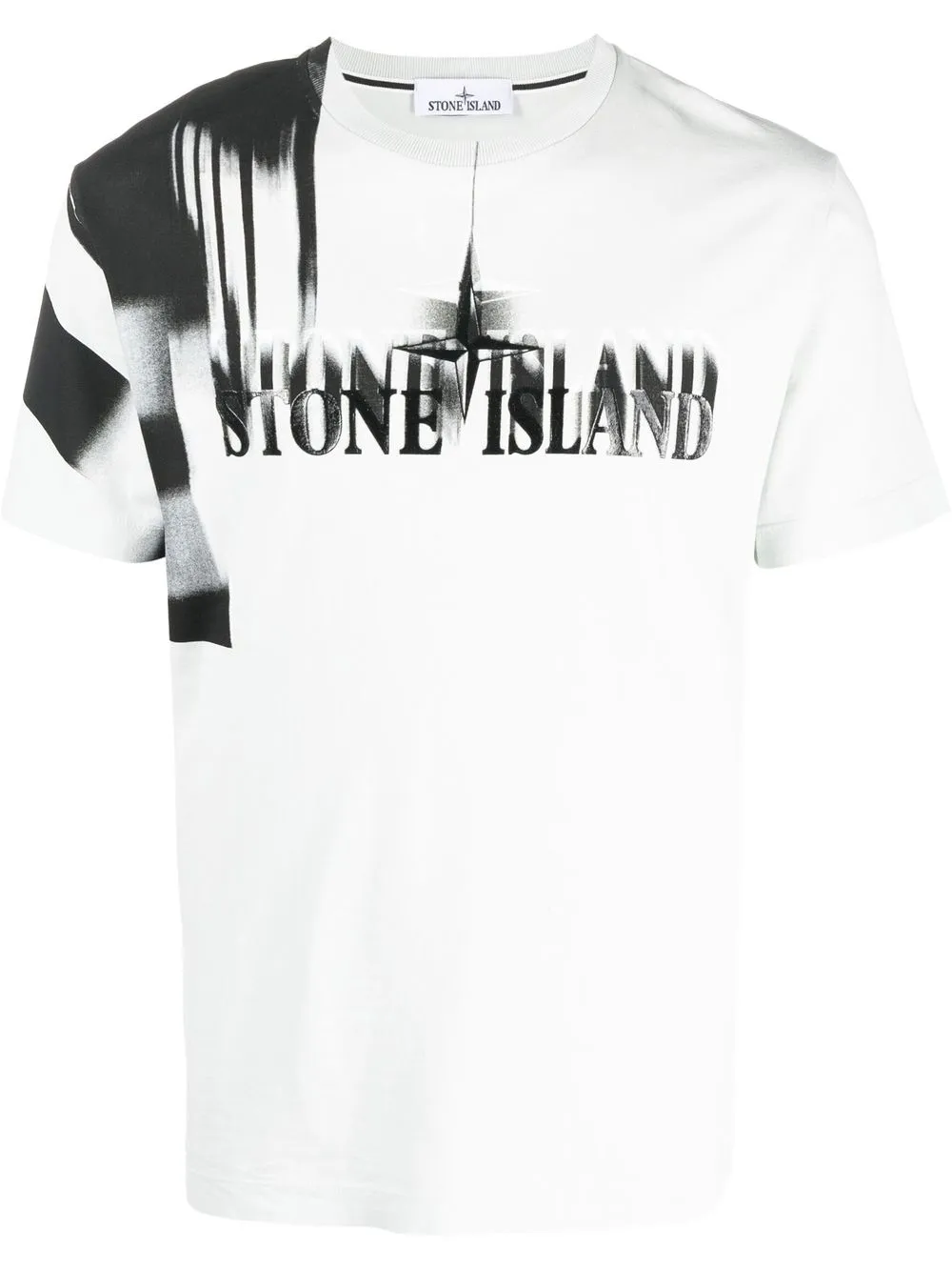 

Stone Island playera con logo estampado - Gris
