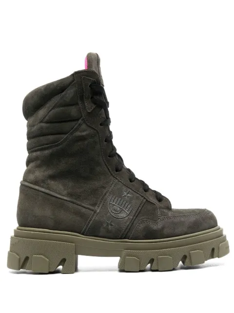 Chiara Ferragni chunky-soled lace-up boots CF3040 - 0