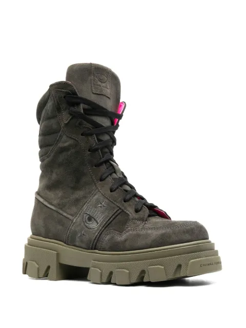 Chiara Ferragni chunky-soled lace-up boots CF3040 - 1