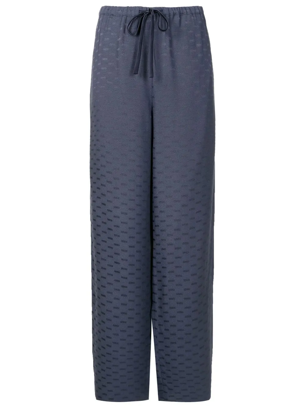 

Emporio Armani geometric-jacquard palazzo trousers - Blue