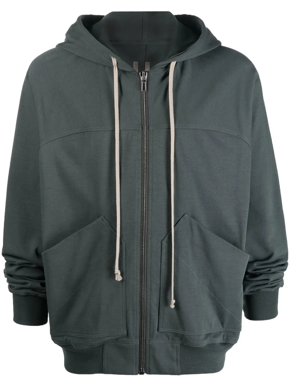 

Rick Owens hoodie con cordones - Verde