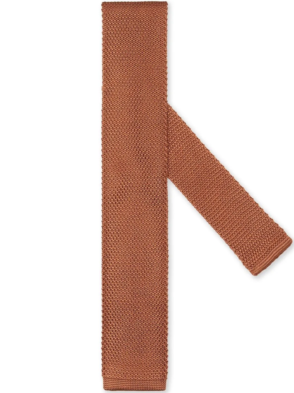 

Zegna corbata de seda con rayas estampadas - Marrón