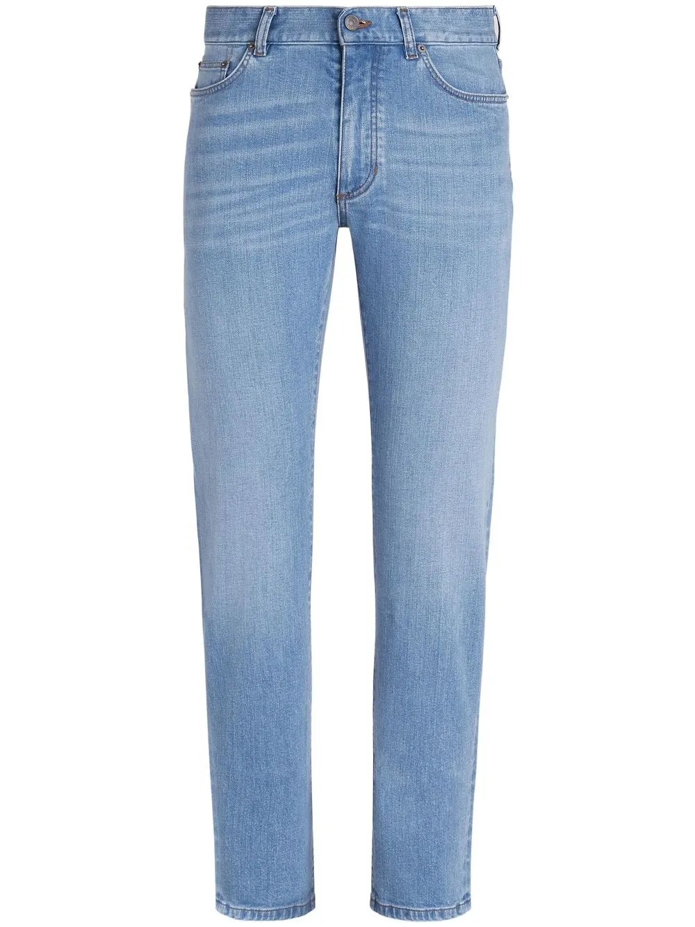

Zegna jeans rectos con tiro medio - Azul