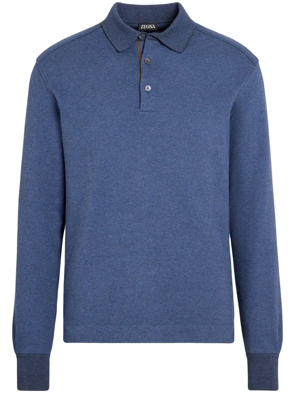 

Zegna playera tipo polo con botones - Azul