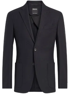 Zegna single-breasted Blazer | Blue | FARFETCH Zegna single-breasted Blazer | Blue | FARFETCH