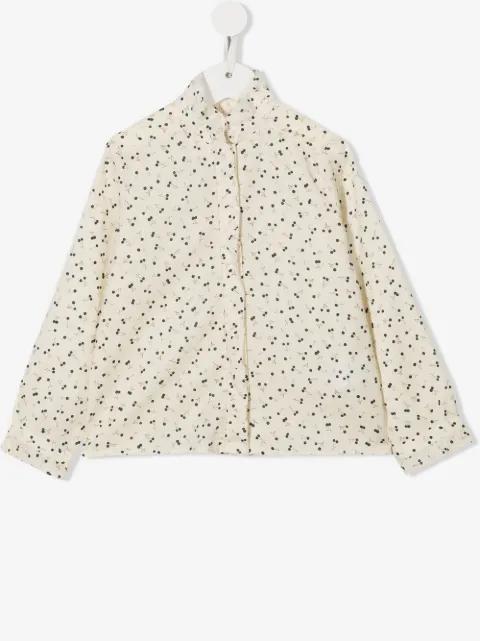Bonpoint cherry-print organic cotton shirt