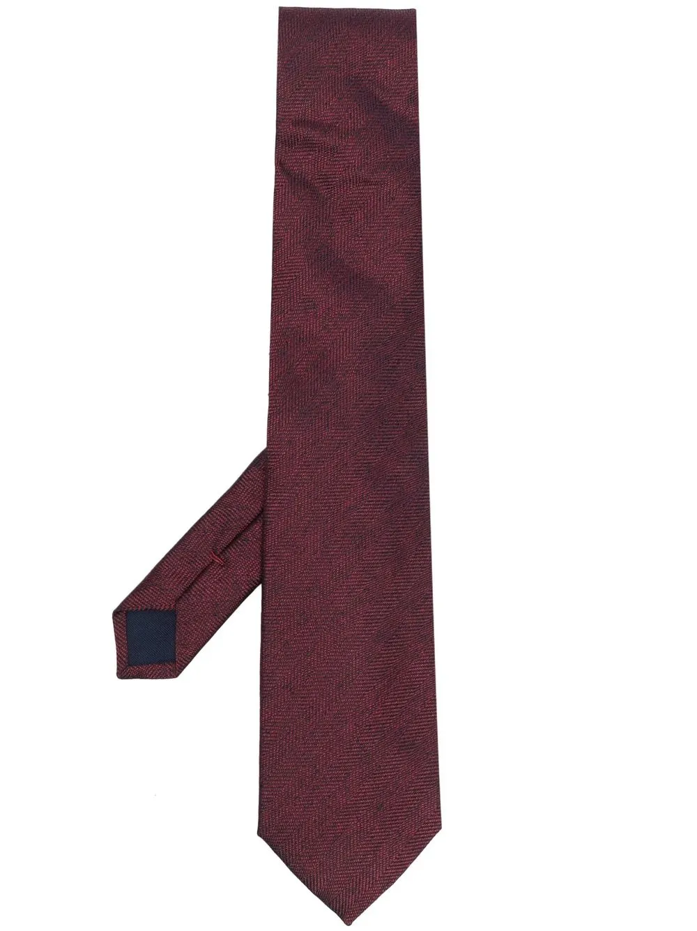 

Corneliani corbata de seda con motivo en jacquard - Rojo