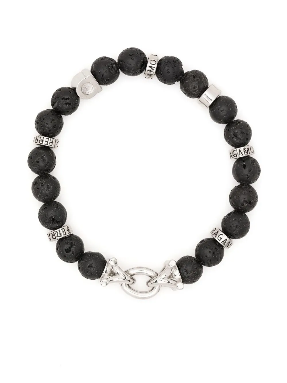 

Salvatore Ferragamo pulsera con cuentas - Negro