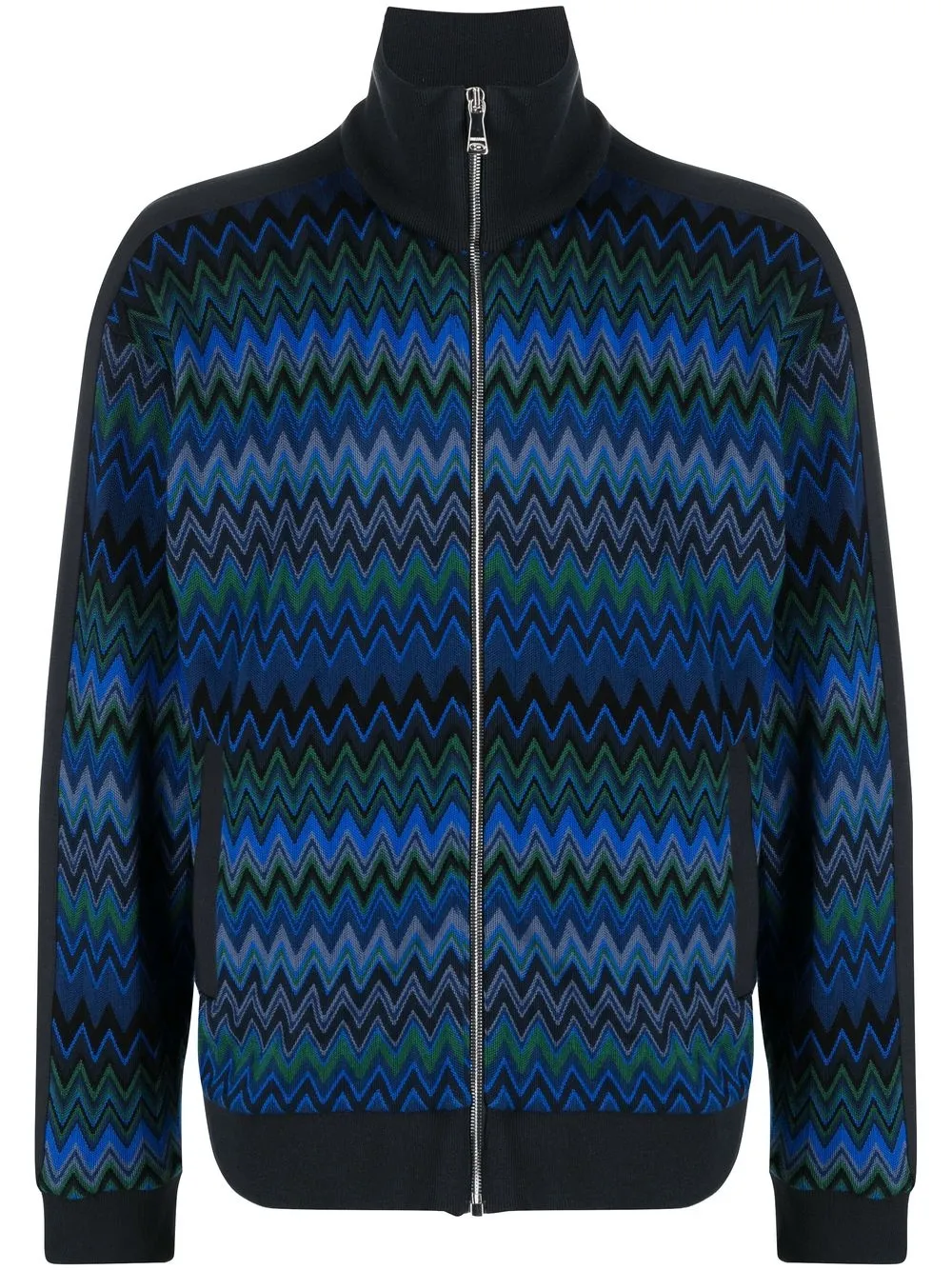 

Missoni sudadera con motivo en zigzag - Azul