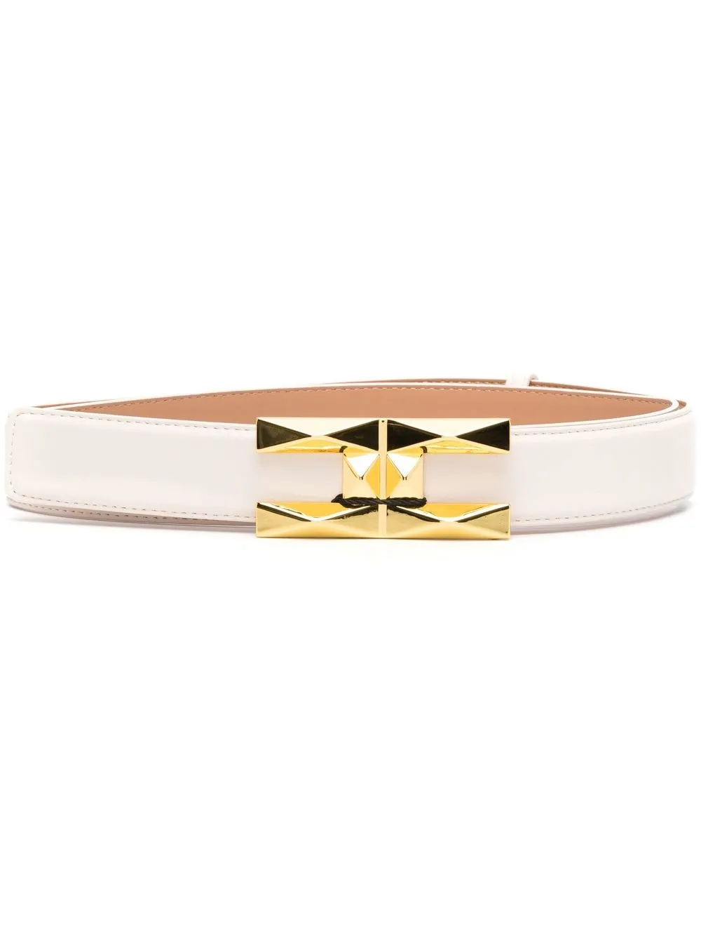 

Elisabetta Franchi logo-buckle fastening belt - Neutrals