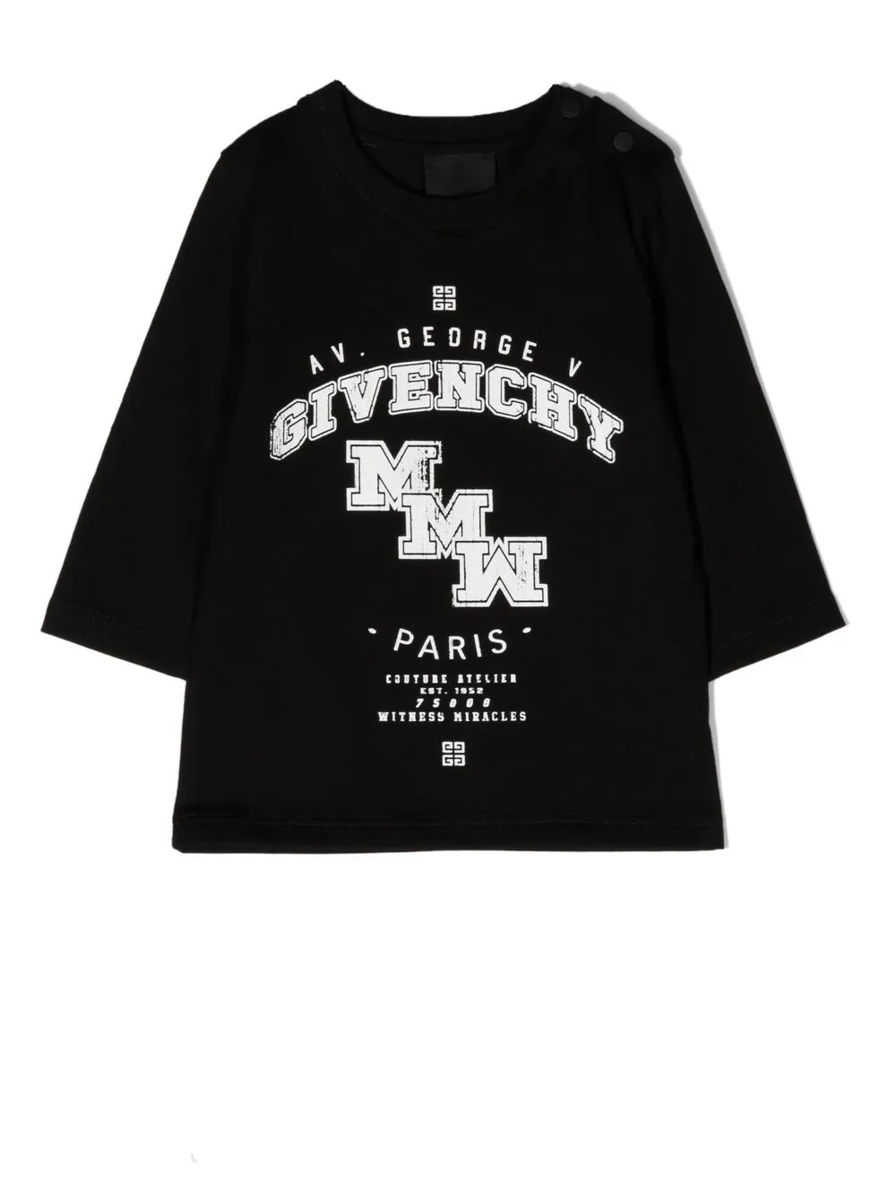 

Givenchy Kids logo-print long-sleeve T-shirt - Black