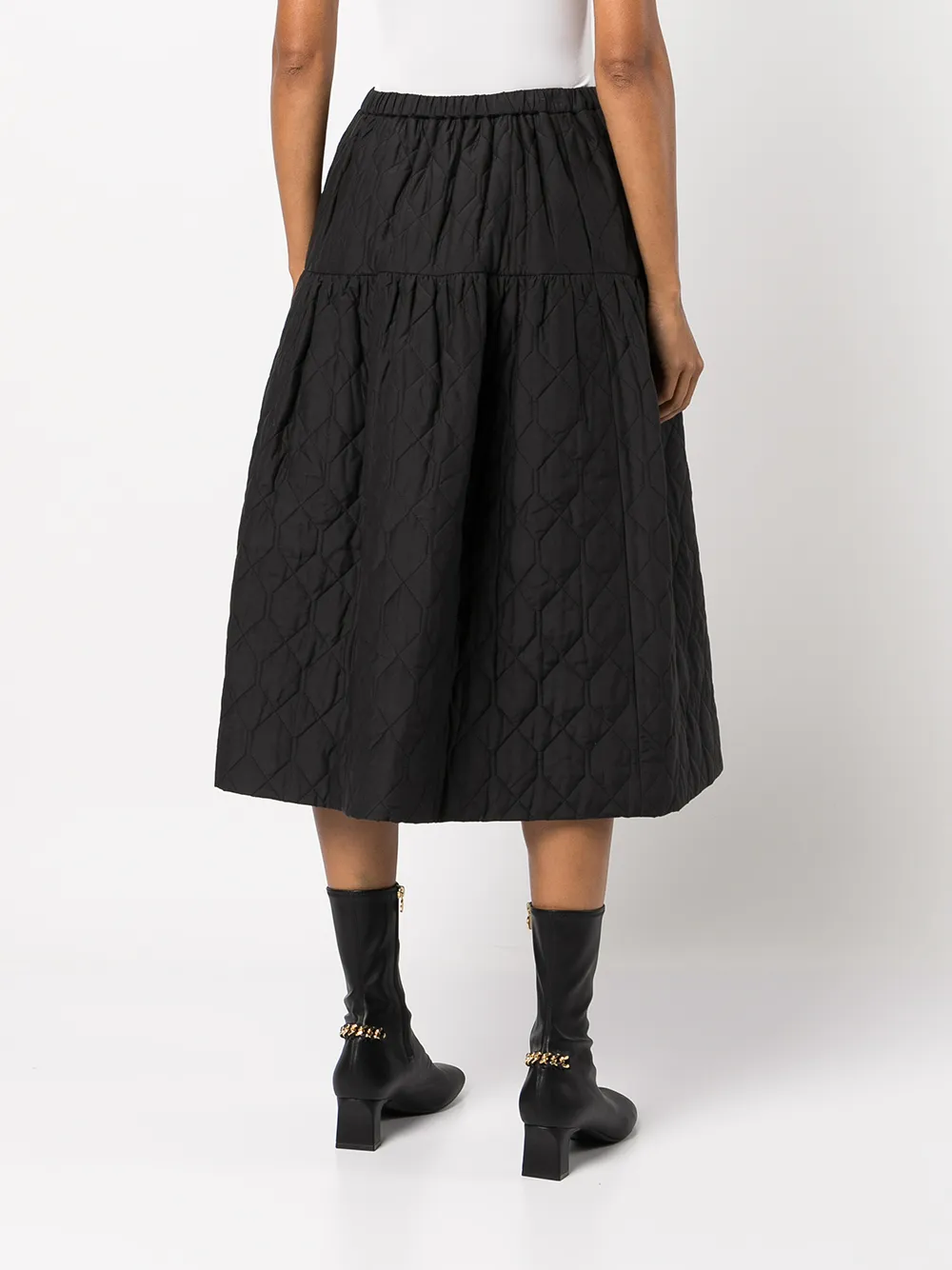 JASON WU QUILTED MIDI SKIRT