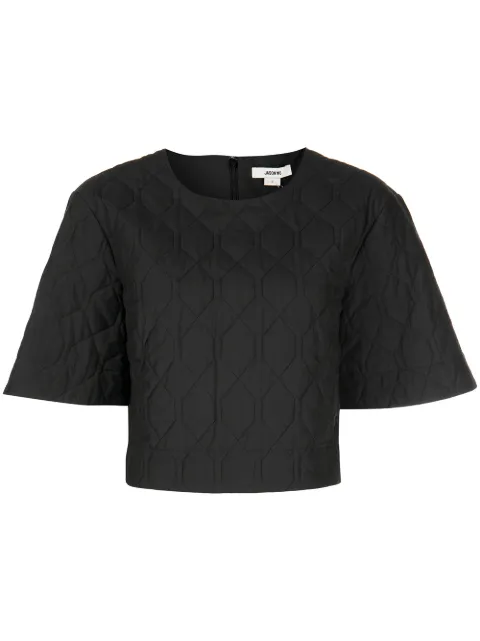 Jason Wu quilted crop top