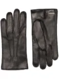 Zegna cashmere-lined leather gloves - Black