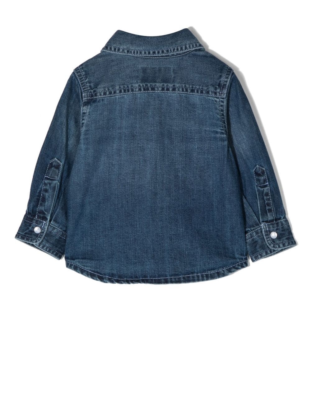 Diesel Kids Spijkerjack met geborduurd logo - Blauw