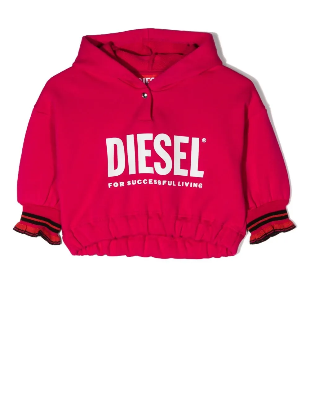 

Diesel Kids hoodie con logo estampado - Rosado