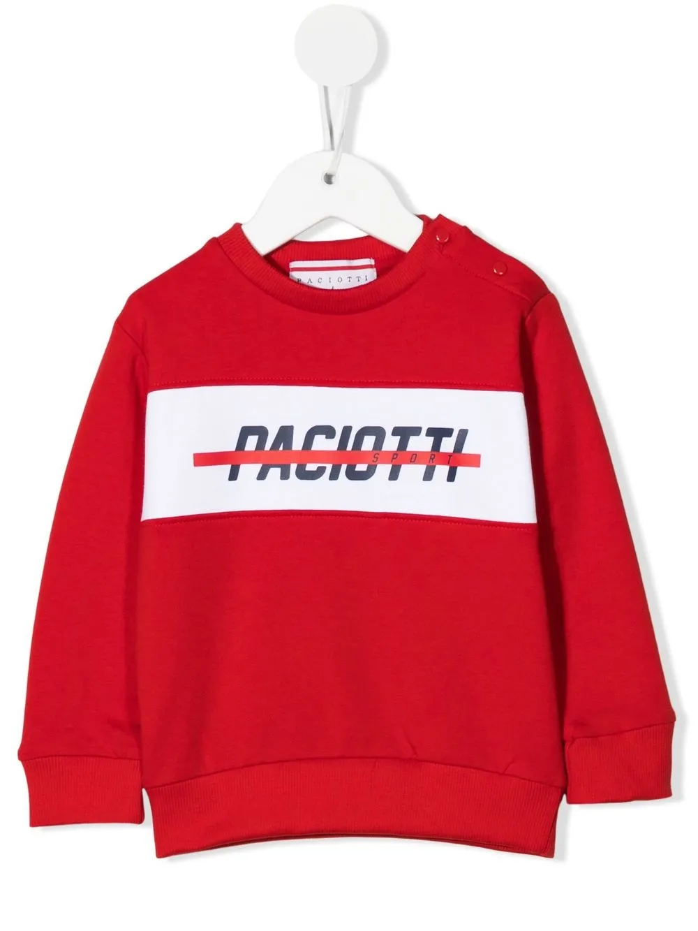 

Cesare Paciotti 4Us Kids sudadera con logo estampado - Rojo