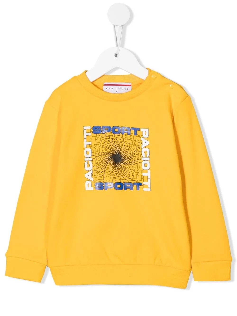 

Cesare Paciotti 4Us Kids sudadera con logo estampado - Amarillo