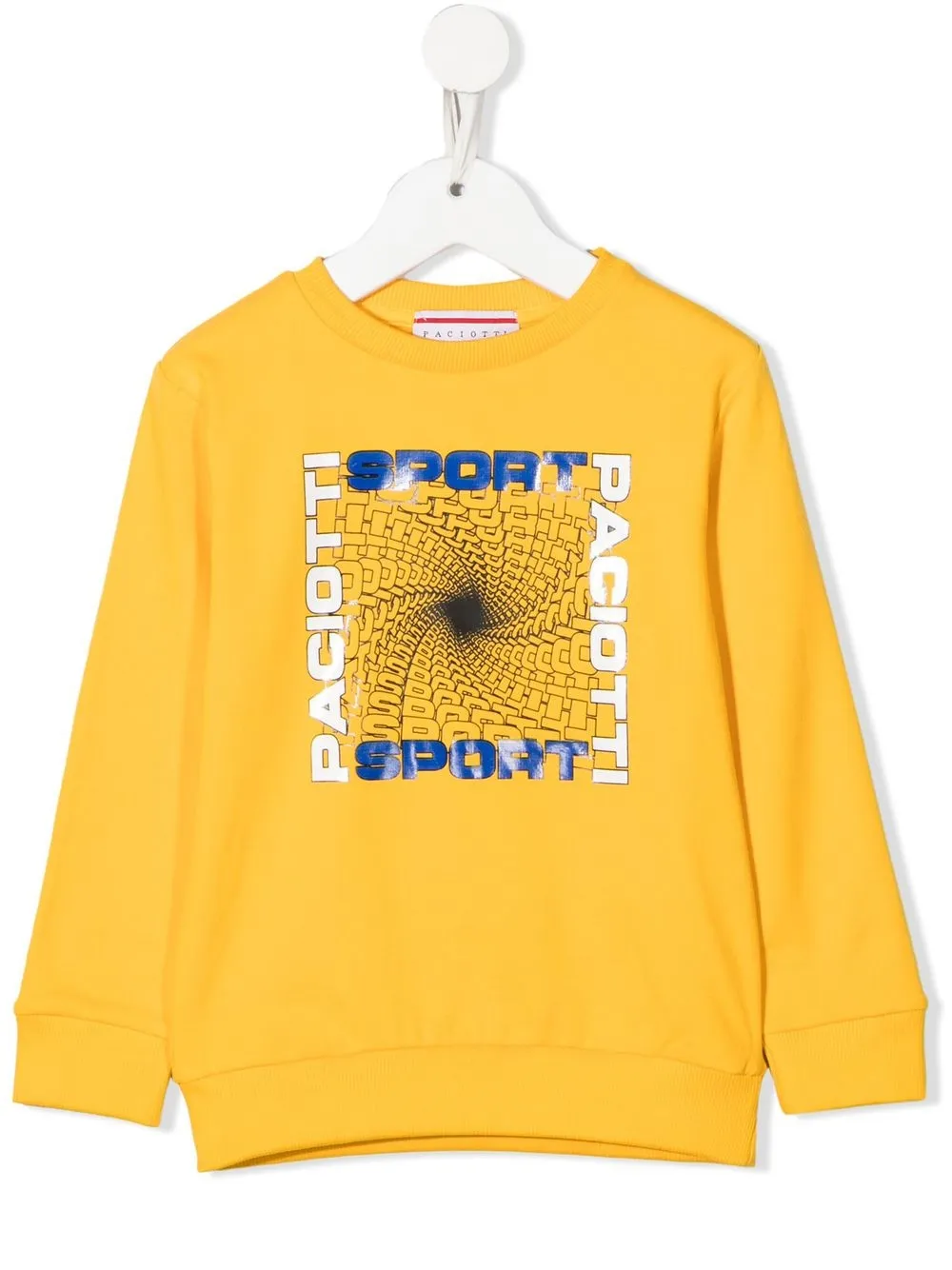 

Cesare Paciotti 4Us Kids sudadera con logo estampado - Amarillo