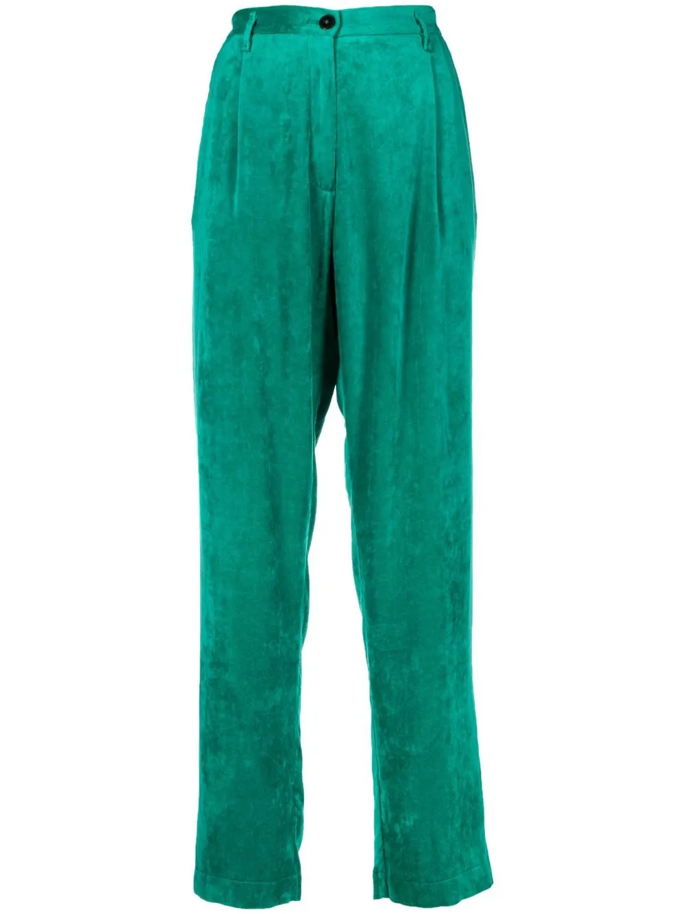 Click to view more detailed imagery on our partner's website Forte Forte Straight-leg Velvet Trousers In Multi
