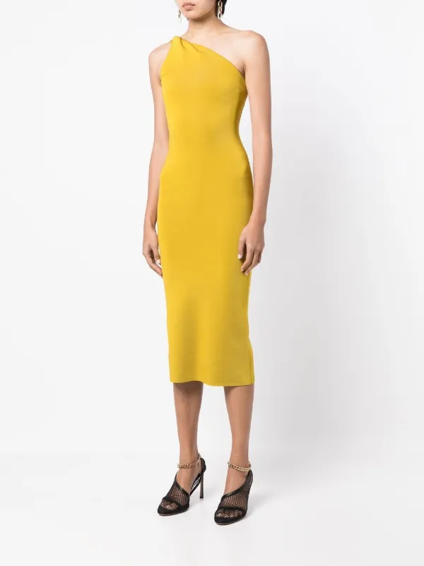 Midi dress 2025 one shoulder