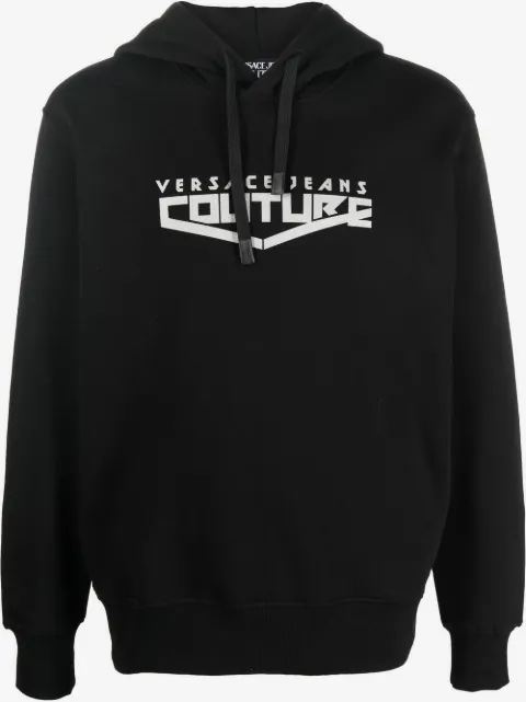 Versace Jeans Couture logo-print pullover hoodie