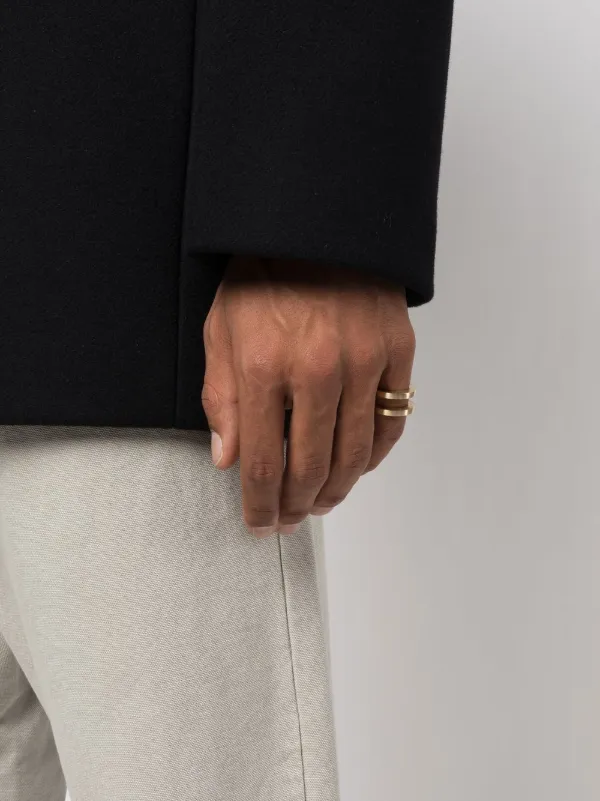 Tom Wood Double Vault Ring | Gold | FARFETCH