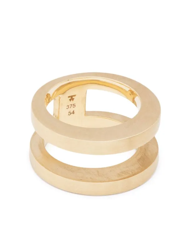 【Tom Wood】チルトリング ☆関税・送料込☆ Tom Wood Double Vault リング | ゴールドトーン | FARFETCH JP