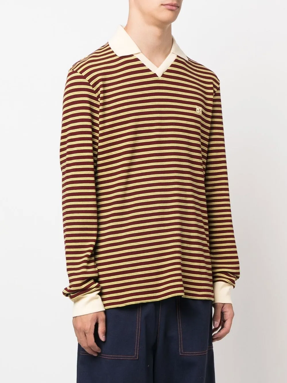 Wales Bonner Sonic Striped Polo Shirt - Farfetch