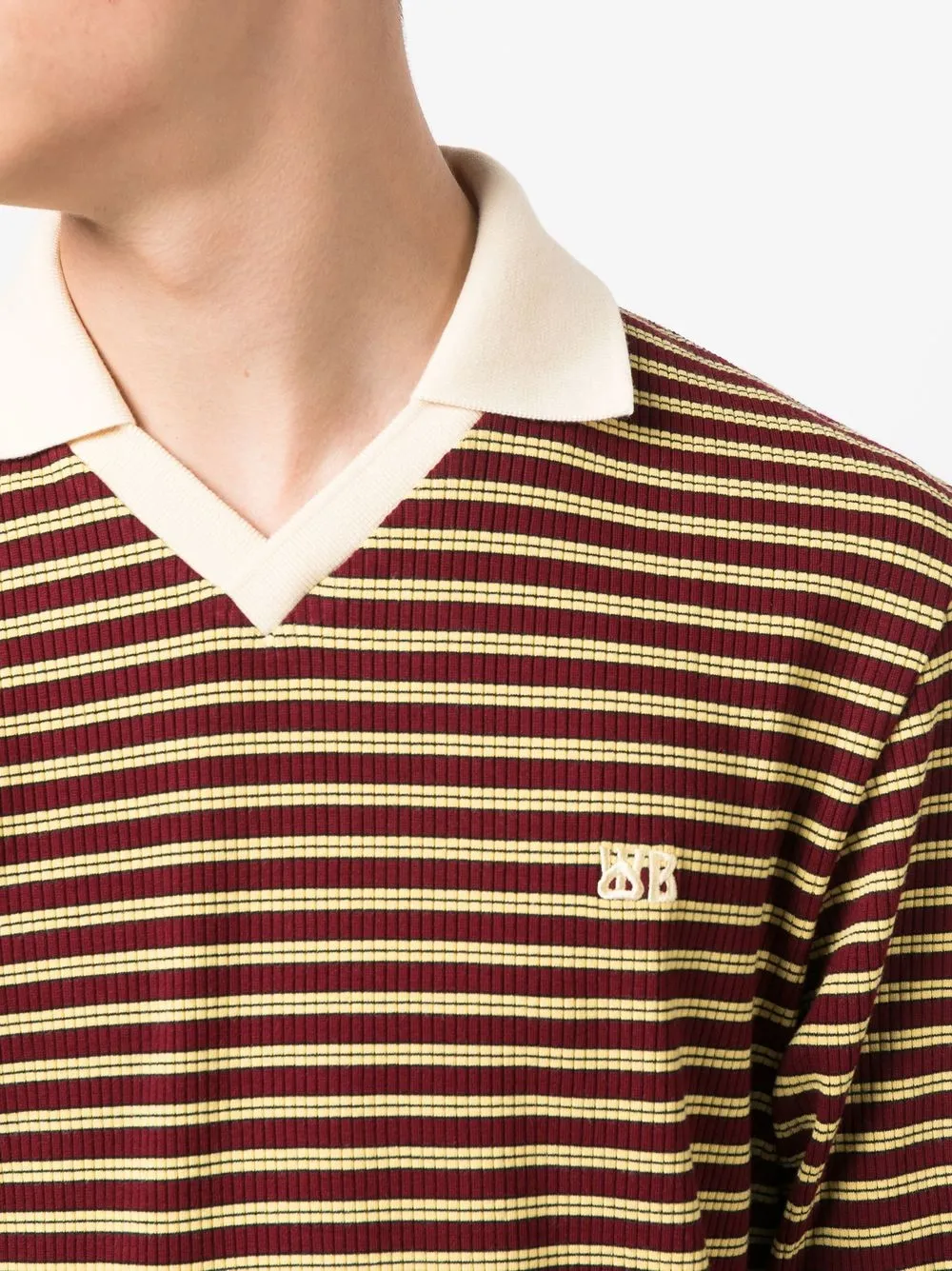 Sonic striped polo shirt