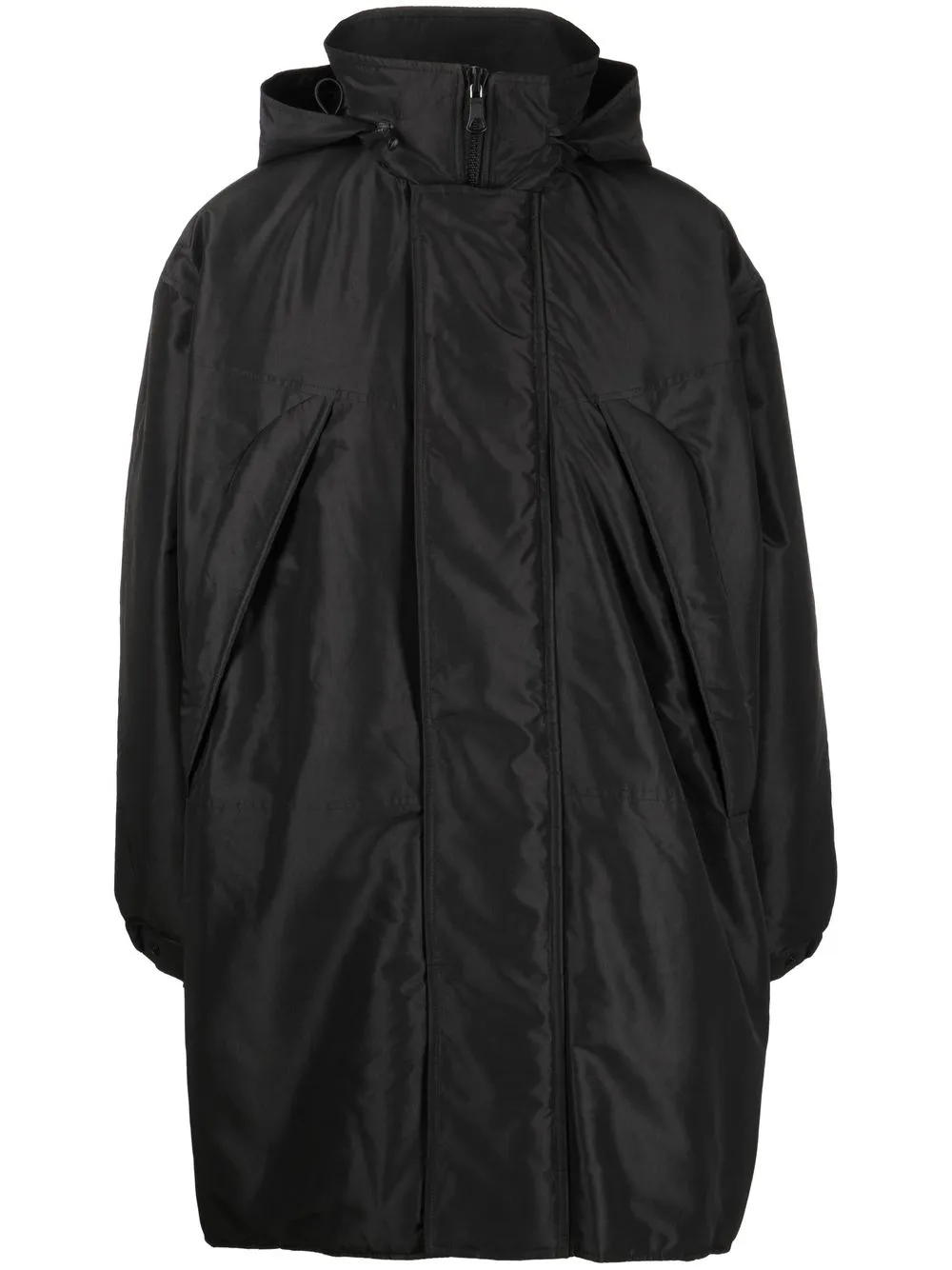 

OUR LEGACY hooded concealed-fastening parka coat - Black