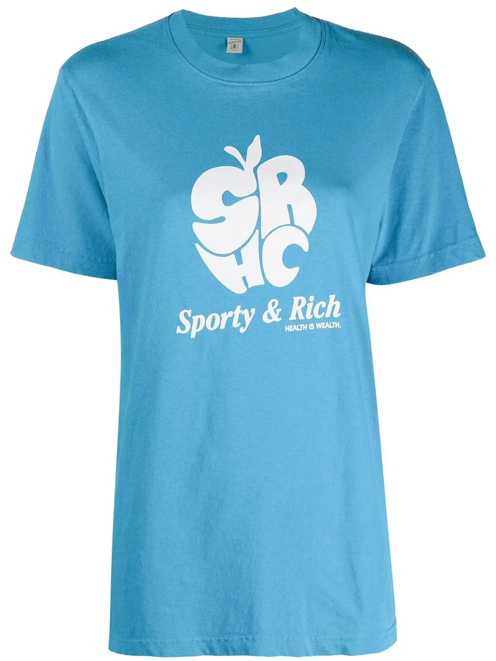 

Sporty & Rich playera con logo estampado - Azul