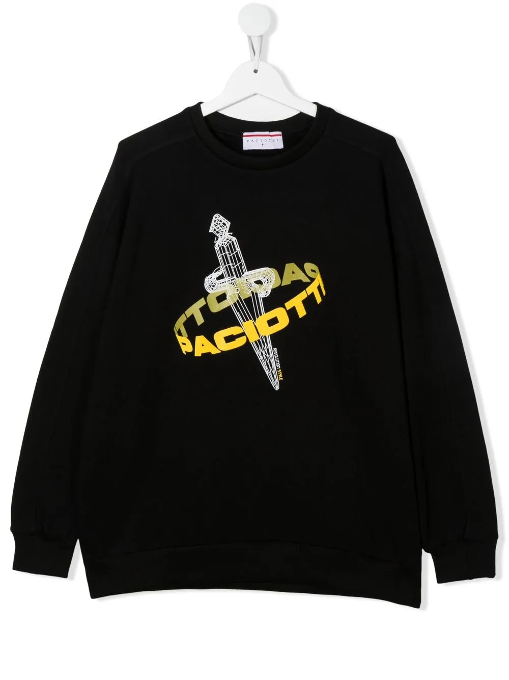 

Cesare Paciotti 4Us Kids sudadera con logo estampado - Negro