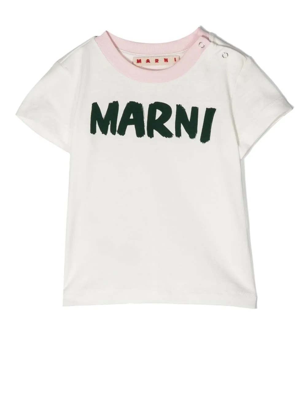 

Marni Kids playera con logo estampado - Blanco