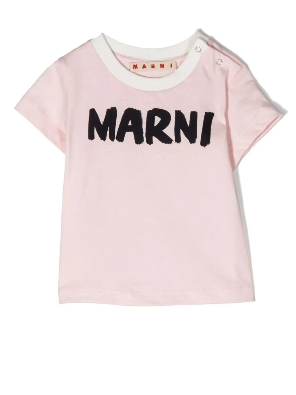 

Marni Kids playera con logo estampado - Rosado