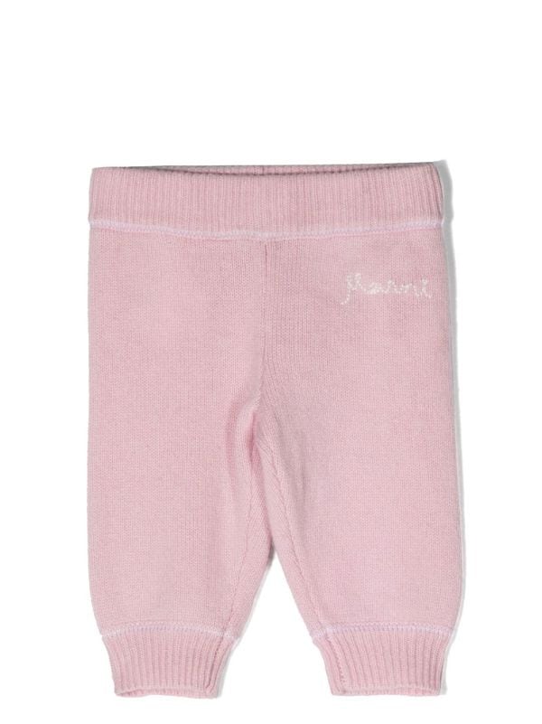 Marni Kids logo-embroidered Knitted Leggings - Farfetch