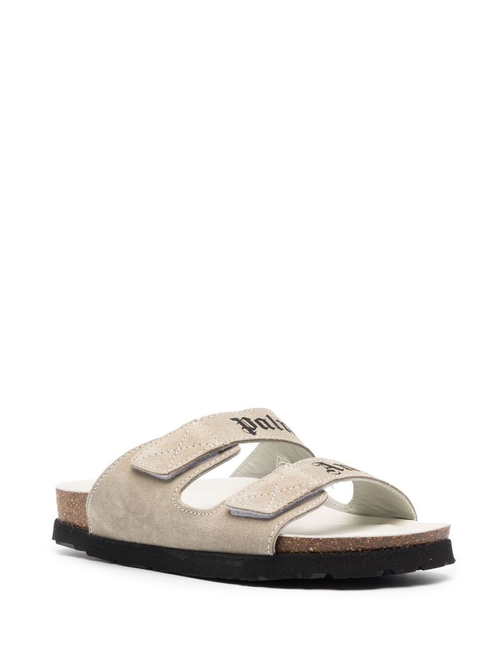 Palm Angels Sandalen met logoprint - Beige