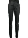 3x1 Kaya split leather trousers - Black
