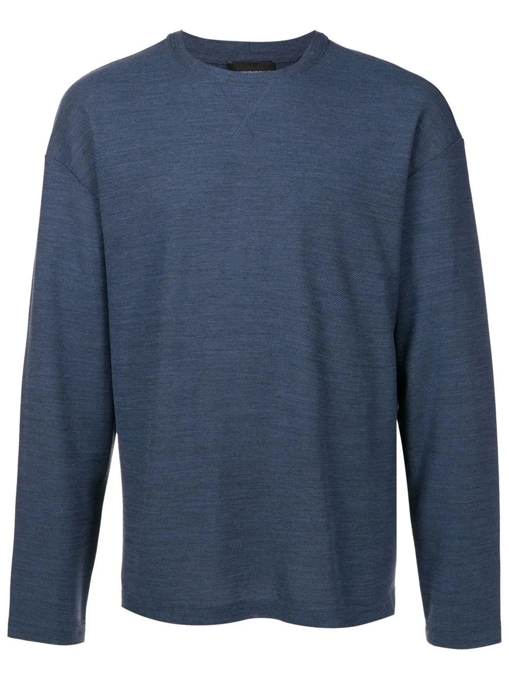 

Emporio Armani suéter manga larga con cuello redondo - Azul