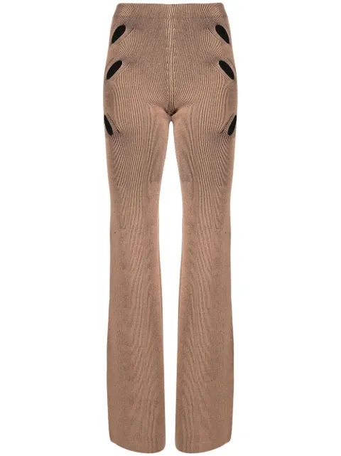 Dion Lee flared cut-out detail trousers